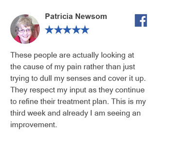 Patricia Newsom Facebook Review For Arizona's Family Chiropractic Clinic