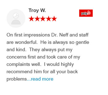Troy W. Yelp Review For Arizona's Family Chiropractic Clinic
