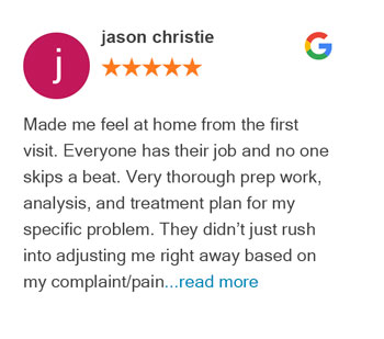 jason christie Google Review For Arizona's Family Chiropractic Clinic